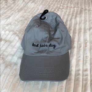 Cute “bad hair day” hat- gray
